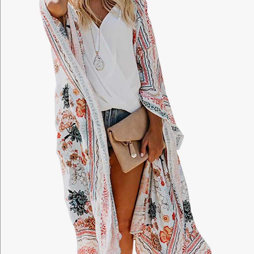 Women's Open Front kimono. Great for vacation on the beach or by the pool!